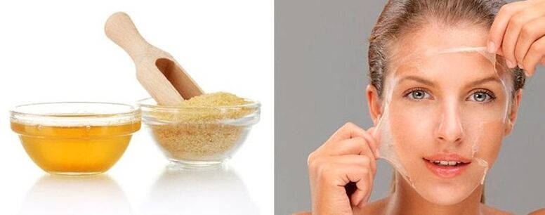 Gelatinazko maskara zimurretarako